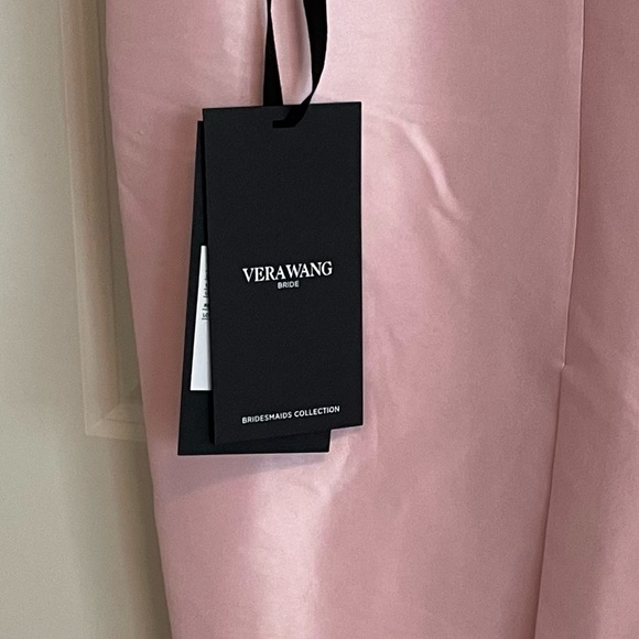 Vera Wang Bride Christine satin,  waist cut-outs gown, pale pink - Picture 10 of 16